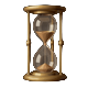 Sitzungslimit-Symbol mit Sanduhr-Motiv