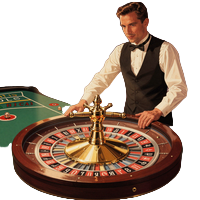 Live Casino Roulette mit Croupier im Retro Stil
