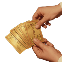 Zahlungsmethode ausw&auml;hlen Illustration im Vintage Casino Stil